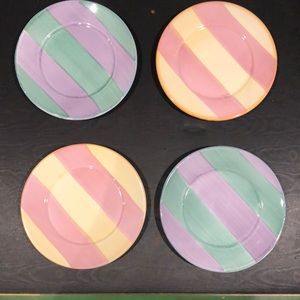 Set of 4 Pottery Barn salad/small dinner plates